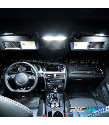 KIT 17 LAMPADE LED INTERNE PER AUDI A4 S4 RS4 B8 QUATTRO SEDAN