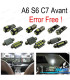 KIT 17 LAMPADE LED INTERNE PER AUDI A A6 S6 RS6 C7 AVANT WAGON 12-