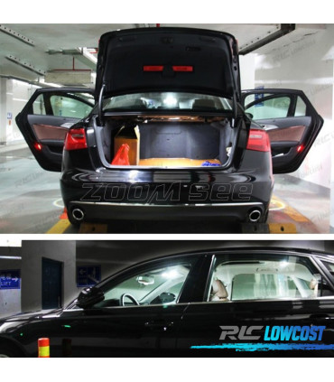 KIT 17 LAMPADE LED INTERNE PER AUDI A A6 S6 RS6 C7 AVANT WAGON 12-