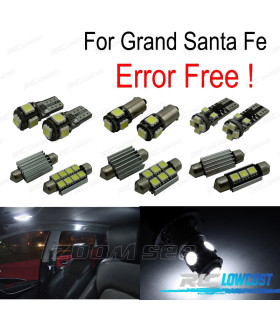 KIT 13 LAMPADE LED INTERNE PER HYUNDAI GRAND SANTA FE XL 13-16
