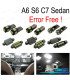 KIT 16 LAMPADE LED INTERNE PER AUDI A6 S6 RS6 C7 SEDAN 12-17