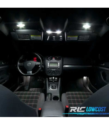 KIT 19 LAMPADE LED INTERNE PER VOLKSWAGEN VW RABBIT GTI GOLF 5 MK5 L 06-09