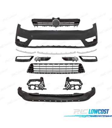 PARAURTI ANTERIORE VOLKSWAGEN VW GOLF 7 12-17 LOOK R LINE PDC SRA
