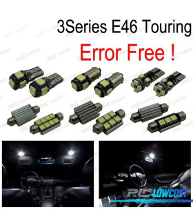 KIT 18 LAMPADE LED INTERNE PER BMW SERIE 3 E46 WAGON TOURING 316I 318I 320I 323I 325I 328I 330I 99-05