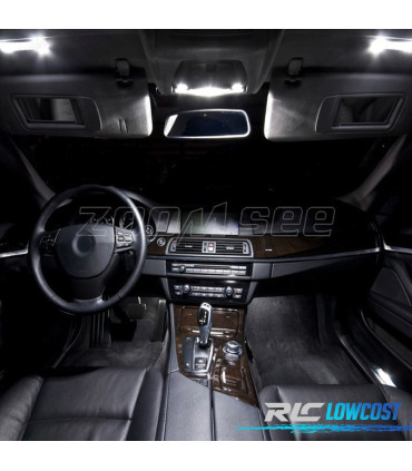 KIT 20 LAMPADE LED INTERNE PER BMW SERIE 5 F10 520I 528I 530I 535I 550I M5 11-16