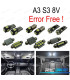 KIT 15 LAMPADE LED INTERNE PER AUDI A3 S3 8V SEDAN QUATTRO SPORTBACK LIMOUSINE 14-