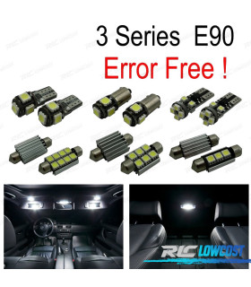 KIT 17 LAMPADE LED INTERNE PER BMW SERIE 3 E90 SEDAN 330XD 330D XDRIVE 330I 330XI 335D M3 05-11