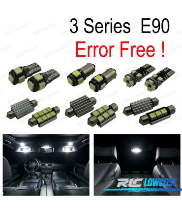 KIT 17 LAMPADE LED INTERNE PER BMW SERIE 3 E90 SEDAN 330XD 330D XDRIVE 330I 330XI 335D M3 05-11