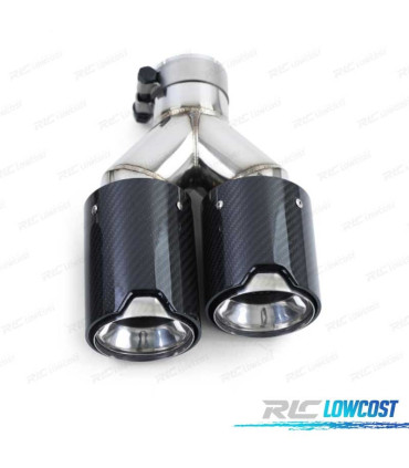 TERMINALE SCARICO DOPPIO BMW M PERFORMANCE IN CARBONIO CROMATO DX