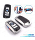 CUSTODIA COVER CHIAVE BMW QUADRATA CROMATA E NERA