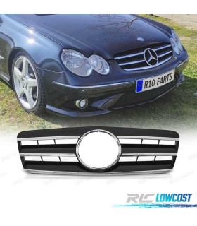 GRIGLIA PER MERCEDES CLK W208 96-02 LOOK CL NERO CROMATO