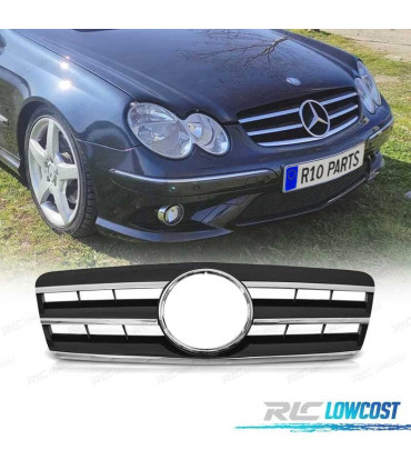 GRIGLIA PER MERCEDES CLK W208 96-02 LOOK CL NERO CROMATO