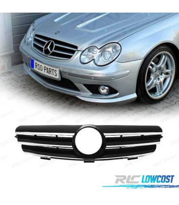 GRIGLIA MERCEDES CLASSE CLK W209 02- LOOK SPORTIVO CROMATO NERO