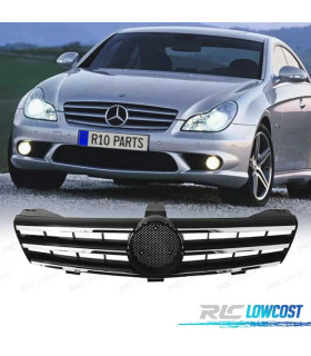 GRIGLIA PER MERCEDES CLASSE CLS W219 04-10 COLORE CROMATO NERO, LOOK SPORTIVO