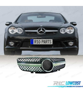 GRIGLIA MERCEDES CLASSE SL R230 01-08 SPORT AMG NERA CROMATA