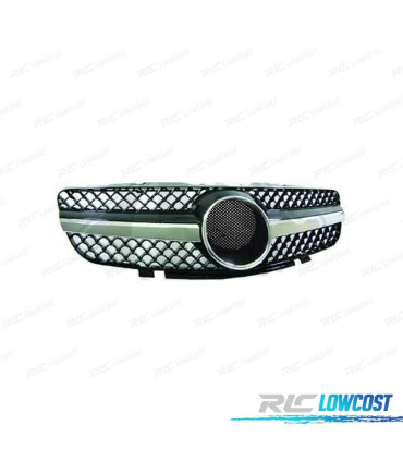 GRIGLIA MERCEDES CLASSE SL R230 01-08 SPORT AMG NERA CROMATA