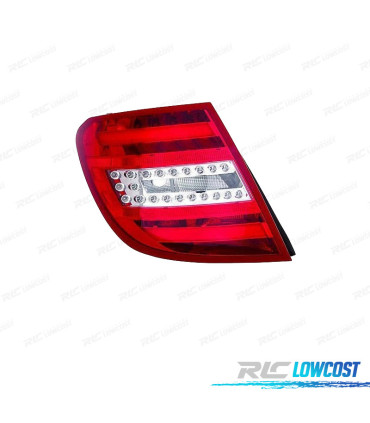 FANALE SINISTRO PER MERCEDES CLASSE C W204 SW 10-14 LED BIANCO ROSSO