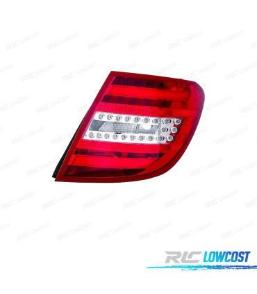 FANALE DESTRO PER MERCEDES CLASSE C W204 SW 10-14 LED BIANCO ROSSO