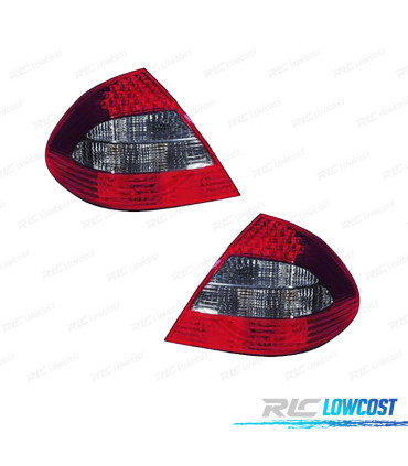 FANALI PER MERCEDES CLASSE E W211 BERLINA 06-09 LED BIANCO ROSSO