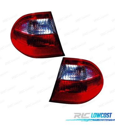 FANALI PER MERCEDES W211 CLASSE E WAGON 02-06 BIANCO ROSSO