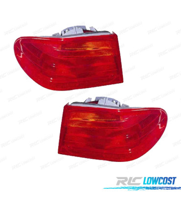 FANALI PER MERCEDES W210 CLASSE E BERLINA 95-99 ROSSO
