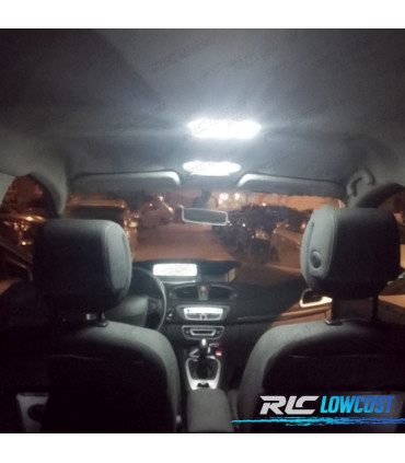 KIT 17 LAMPADE LED INTERNE 2009-2016 PER RENAULT SCENIC III 3 MK3