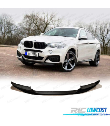 SPOILER ANTERIORE PER BMW X6 F16 M 15- LOOK M NERO LUCIDO