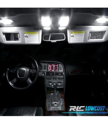 KIT 18 LAMPADE LED INTERNE PER AUDI A6 S6 RS6 C6 AVANT 05-11