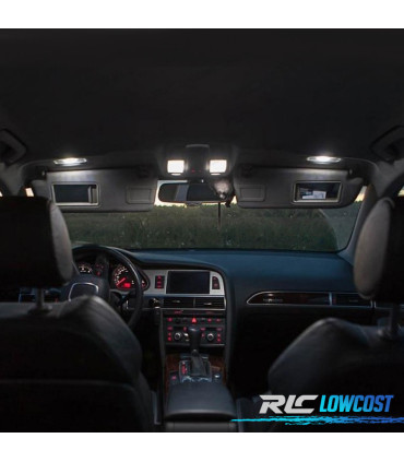 KIT 18 LAMPADE LED INTERNE PER AUDI A6 S6 RS6 C6 AVANT 05-11