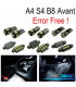 KIT 18 LAMPADE LED INTERNE PER AUDI A4 S4 B8 AVANT 09-15