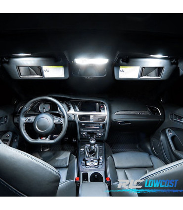 KIT 18 LAMPADE LED INTERNE PER AUDI A4 S4 B8 AVANT 09-15