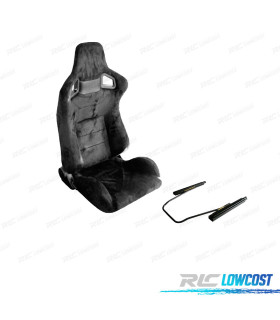 KIT SEDILE SPORTIVO SEMI BAQUET LOOK RS ALCANTARA NERA