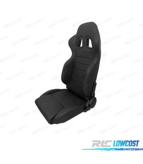SEDILE BAQUET UNIVERSALE LOOK SPARCO PELLE NERA