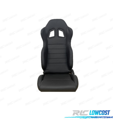 SEDILE BAQUET UNIVERSALE LOOK SPARCO PELLE NERA