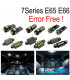 KIT 20 LAMPADE LED INTERNE PER BMW SERIE 7 E65 E66 745LI 750LI 760LI 745I 750I 2002-2008