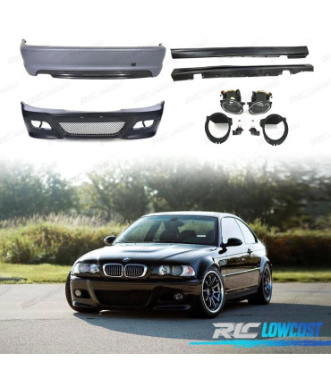 KIT CARROZZERIA PACK M3 PER BMW E46 COUPE 99-07 SENZA PDC