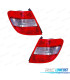 FANALI PER MERCEDES CLASSE C W204 SW KOMBI 07-10 BIANCO ROSSO