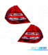 FANALI PER MERCEDES CLASSE C W203 BERLINA 04-07 BIANCO ROSSO