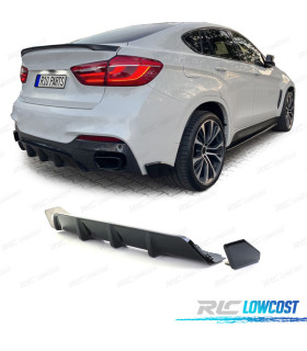 DIFFUSORE PER BMW X6 F16 14-19 NERO LUCIDO
