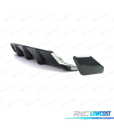 DIFFUSORE PER BMW X6 F16 14-19 NERO LUCIDO