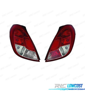 FANALI PER HYUNDAI I20 12-15 BIANCO ROSSO