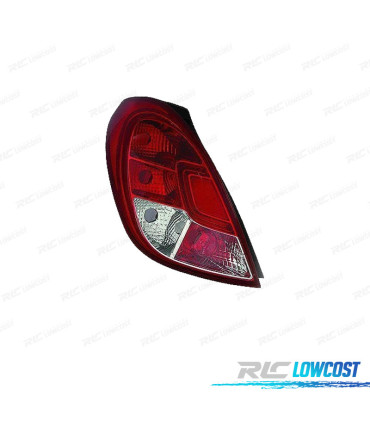 FANALE SINISTRO PER HYUNDAI I20 12-15 BIANCO ROSSO