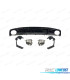 DIFFUSORE AUDI A7 S LINE 16-18 LOOK RS7 NERO LUCIDO + TERMINALI DI SCARICO ARGENTO