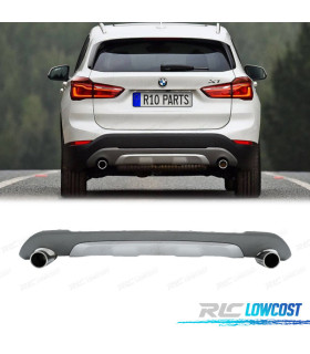 DIFFUSORE BMW X1 F48 15- LOOK M + TERMINALI DI SCARICO