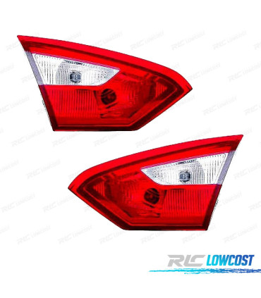 FANALI PER FORD FOCUS IV 4P 11-14 BIANCO ROSSO