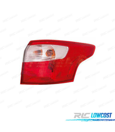 FANALE SINISTRO PER FORD FOCUS IV SPORTBREAK 11-14 BIANCO ROSSO