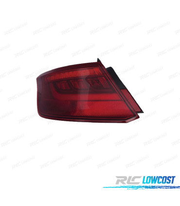 FANALE SINISTRO PER AUDI A3 SPORTBACK 5P 12-16 LED ROSSO AFFUMICATO