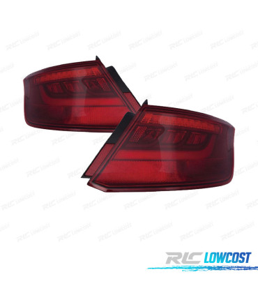 FANALI PER AUDI A3 SPORTBACK 5P 12-16 LED ROSSO AFFUMICATO