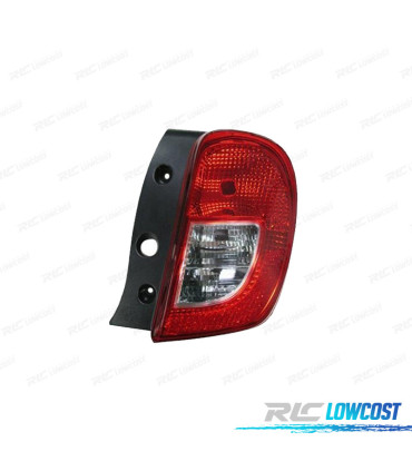 FANALE DESTRO PER NISSAN MICRA 14-17 BIANCO ROSSO