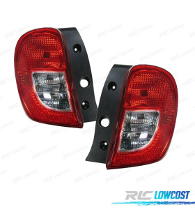 FANALI NISSAN MICRA 14-17 BIANCO ROSSO